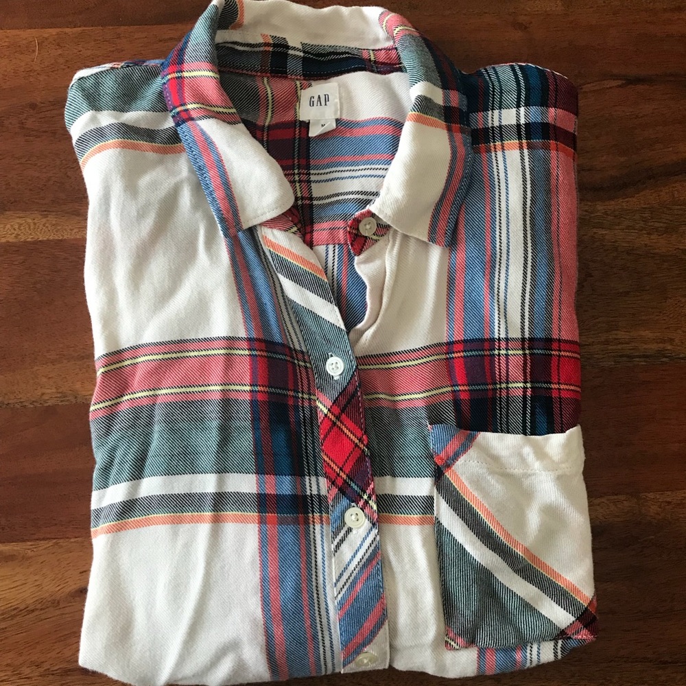 GAP Plaid Button Down